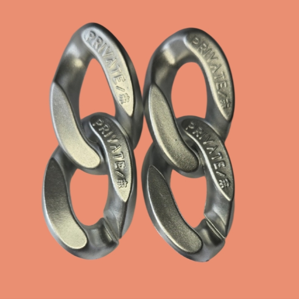 Silver Chain Link Earrings